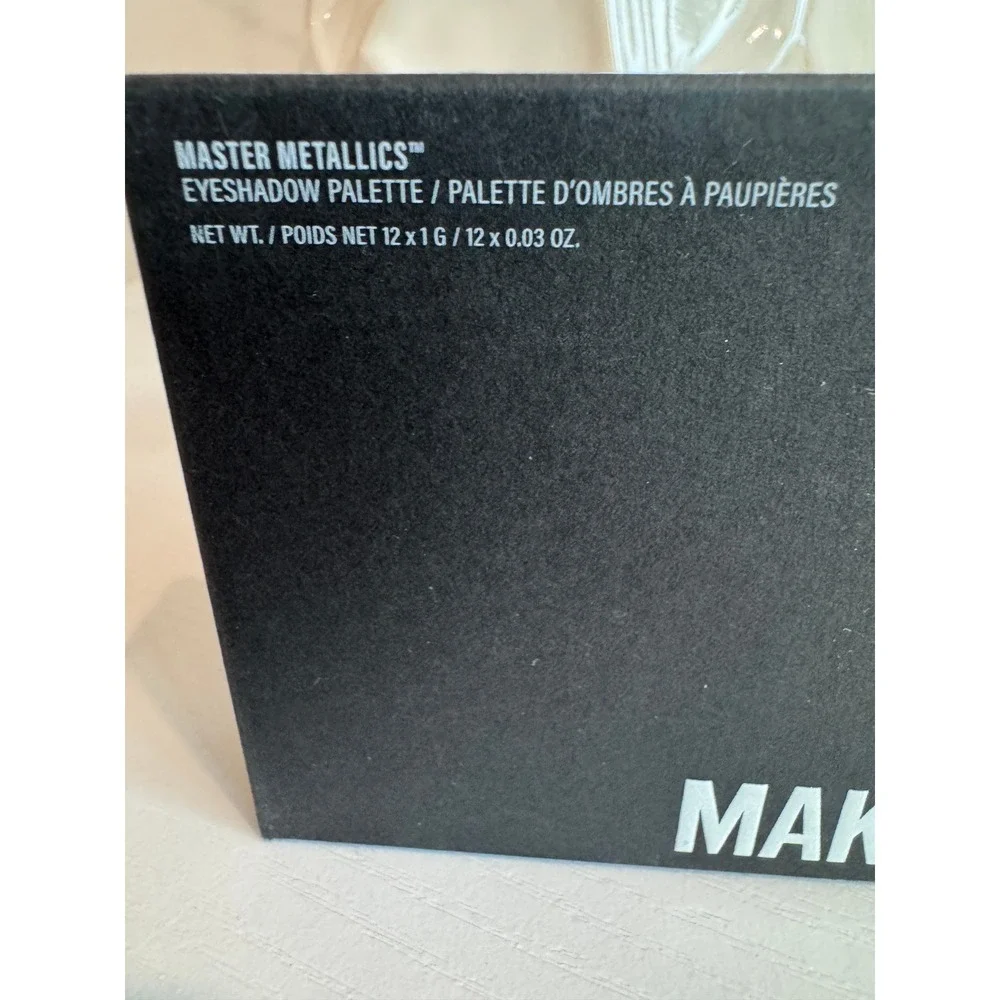 Makeup By Mario Master Metallics Eyeshadow Palette 12 Shades New in Box